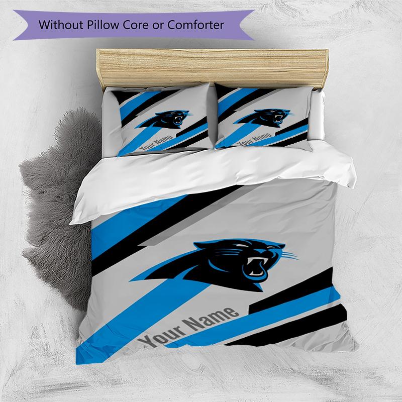Panther Pride Stampa Testo Nome Personalizzato Set Biancheria da Letto 1 Pezzo Copripiumino con Due Federe Biancheria da Letto Morbida per Camera da Letto Domestica