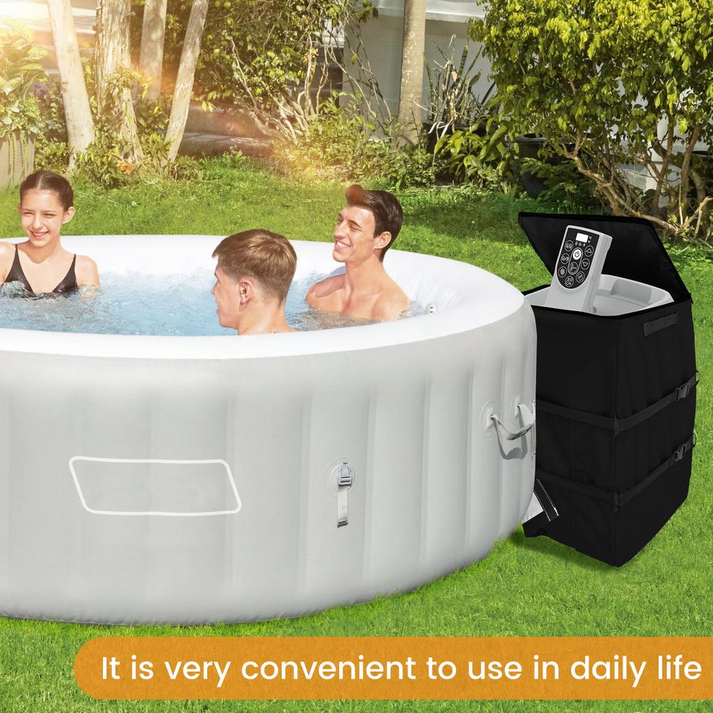 Hot Tub Spa Heater Pump Cover Inflatable Hot Tub Pump Cover Dustproof Waterproof Spa Water Heater Pump Cover For Multiple Brands