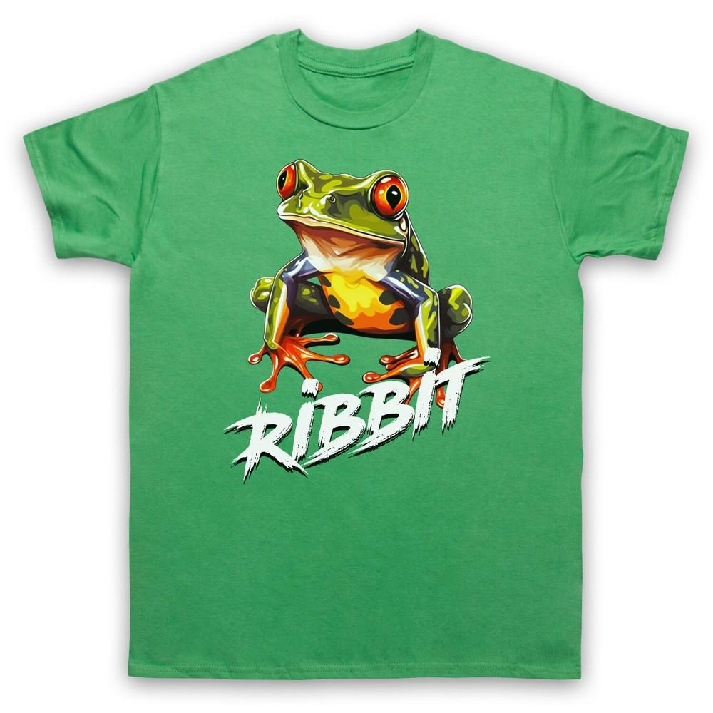 

Frog Ribbit Funny Rainforest Wildlife Amphibian Nature Mens And Womens T-Shirt 2XL