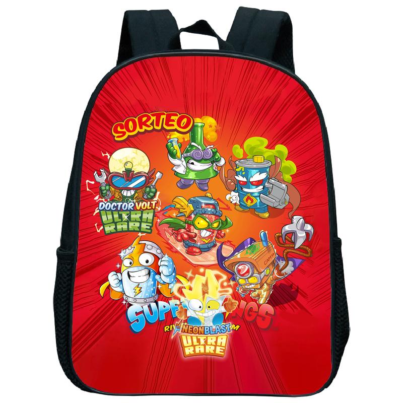 Superzings Kazoom Kids Backpack Children Kindergarten Schoolbag Super Zings 3-5 Years Old Boys Girls Cute Nursery Kids Bag
