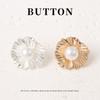 5pcs Xiaoxiangfeng Metal Pearl Buttons High-End Exquisite Fashion Buttons Cashmere Coat Sweater Jacket Buttons
