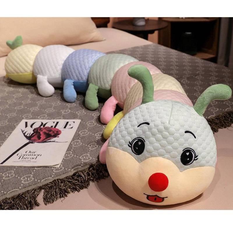 Colourful Caterpillar Plush Toy Stuffed Animal Doll Home Decoration Kids Gift
