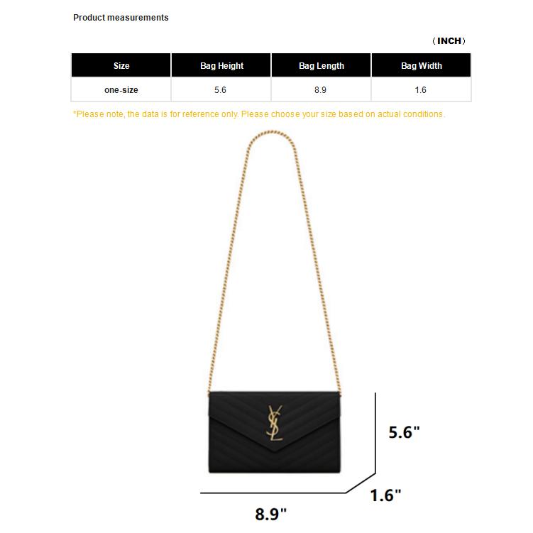 Saint Laurent Medium Matelassé Leather Wallet On Chain Nero Women Shoulder_bags Black 377828-BOW01-1000