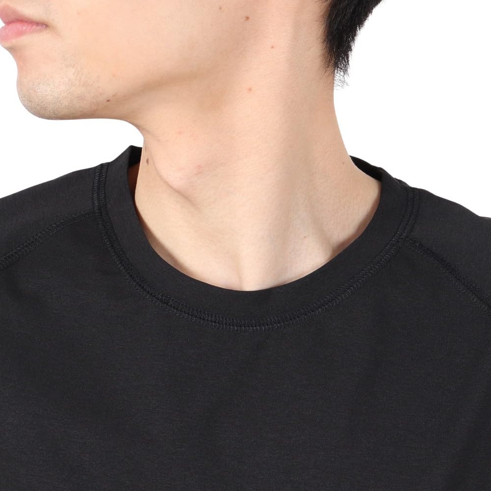 Leaf Men's Black Edition Rash S/S Tee Short Sleeve Shirt, Black (Black)