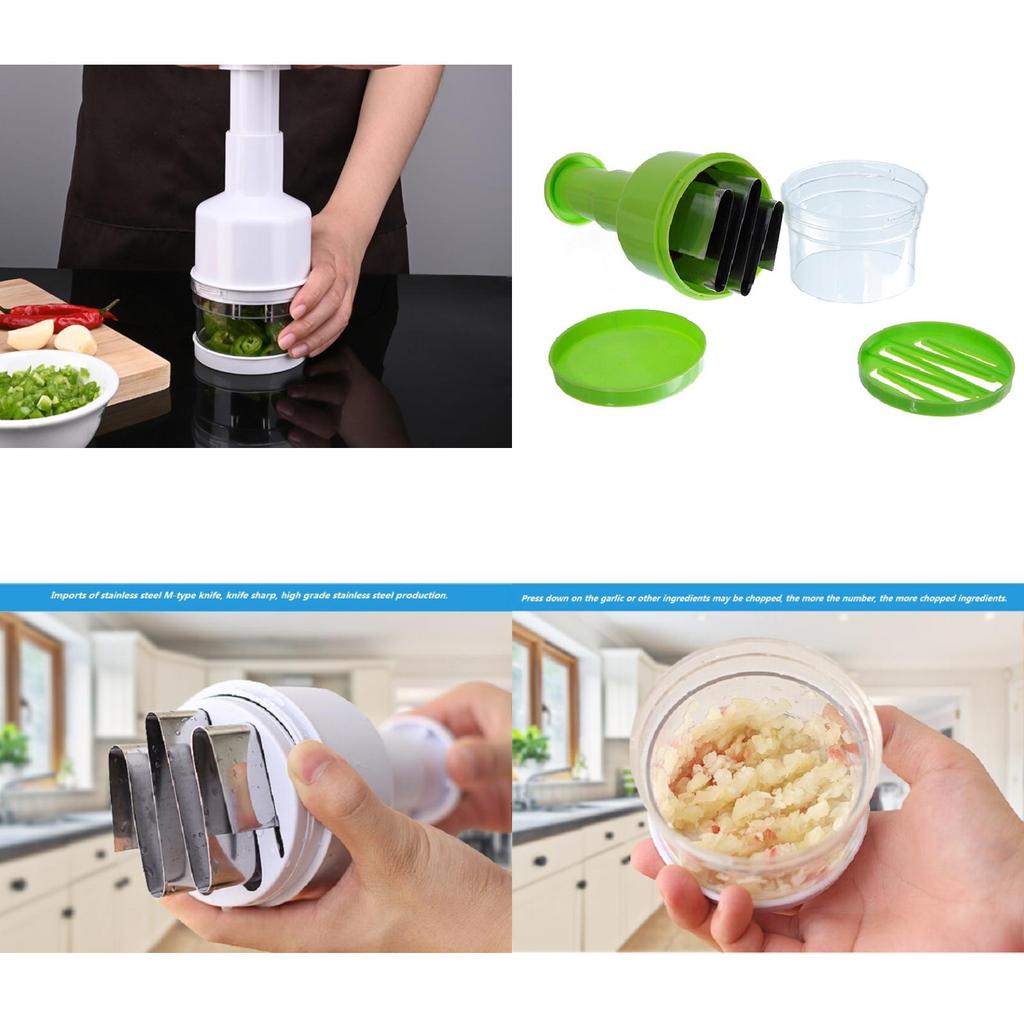 Kitchen Multifunction Garlic And Onion Chopper With Stainless Steel Blade For Home Cooking