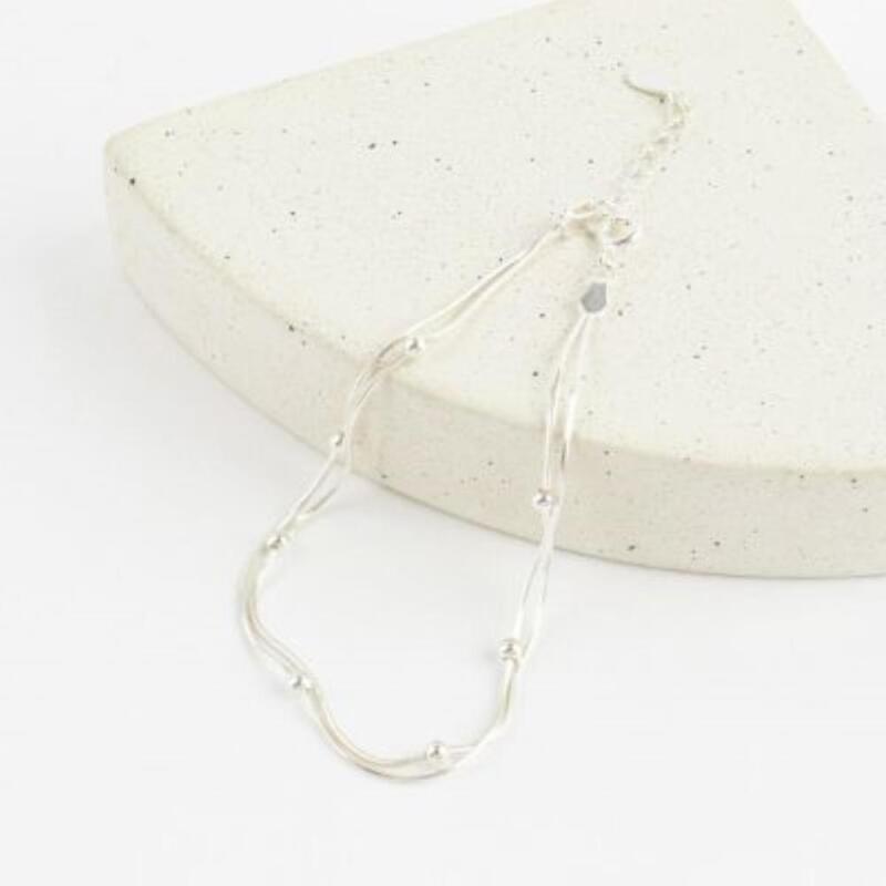 

Women s Cubic Snake Chain Silver Cody Rope Bracelet A33362_Single Item
