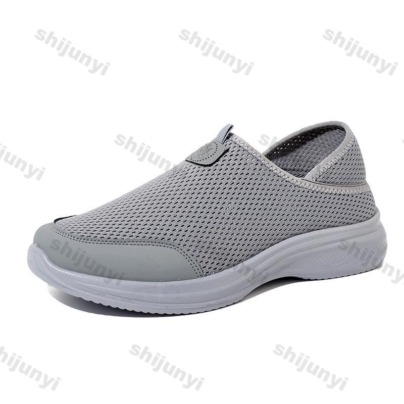 Fashion Couples Slippers 2025 Summer Mesh Breathable Fly Weave Men's Sports Shoes Lightweight Comfortable Slip On Women's Casual Shoes