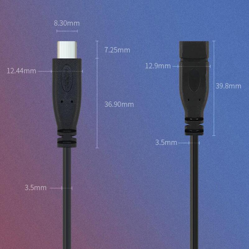 5ks 2pin 4pin Drát USB 2.0 Typ C Samec samice Konektor Prodloužení Typ pro svařování USB-C DIY Opravný kabel Konektor nabíječky