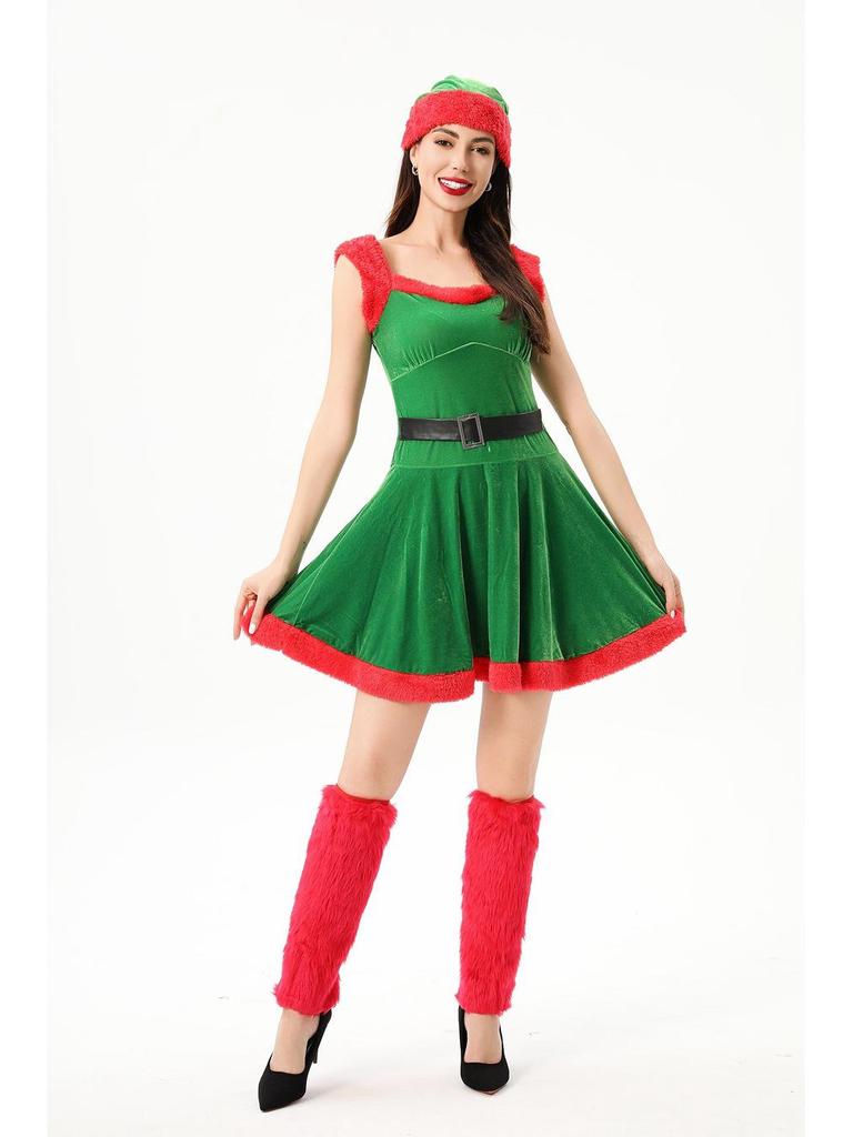 2024 Europäisches & Amerikanisches Sexy Weihnachtsmann Weihnachtsfeier Tanzkostüm