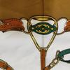 [USED]85B173 Hermes Carre 90 Scarf Silk Brown
