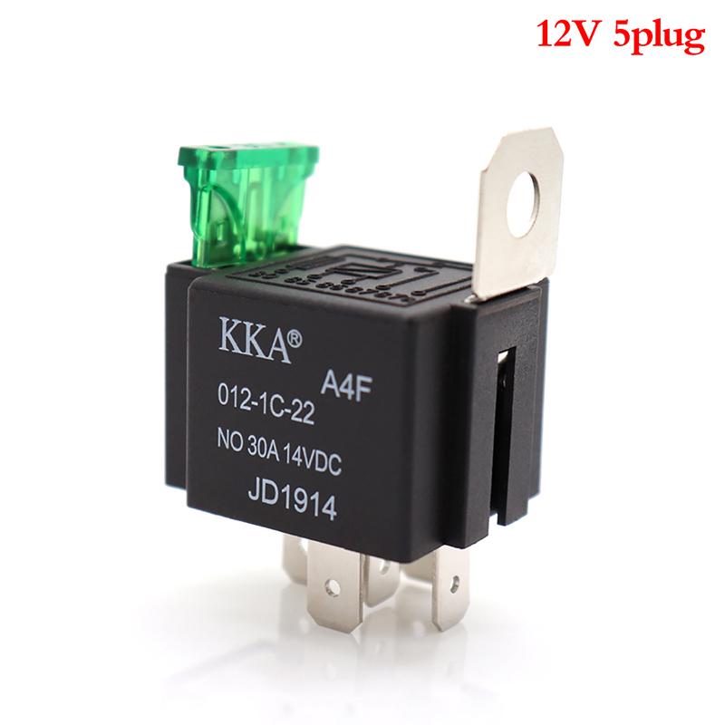 Set 6 Pezzi Relè Automobilistici OLS 12V 30A Con Fusibile Integrato E Cablaggio – SPST 4 Pin Bosch - 3