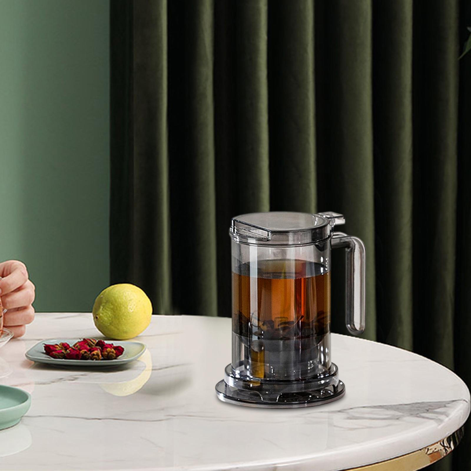 

Чайник-инфузор для рассыпного чая, фильтрованный чайник для заваривания, заварник, прозрачный инструмент для приготовления, ситечко, чайник Clear Black