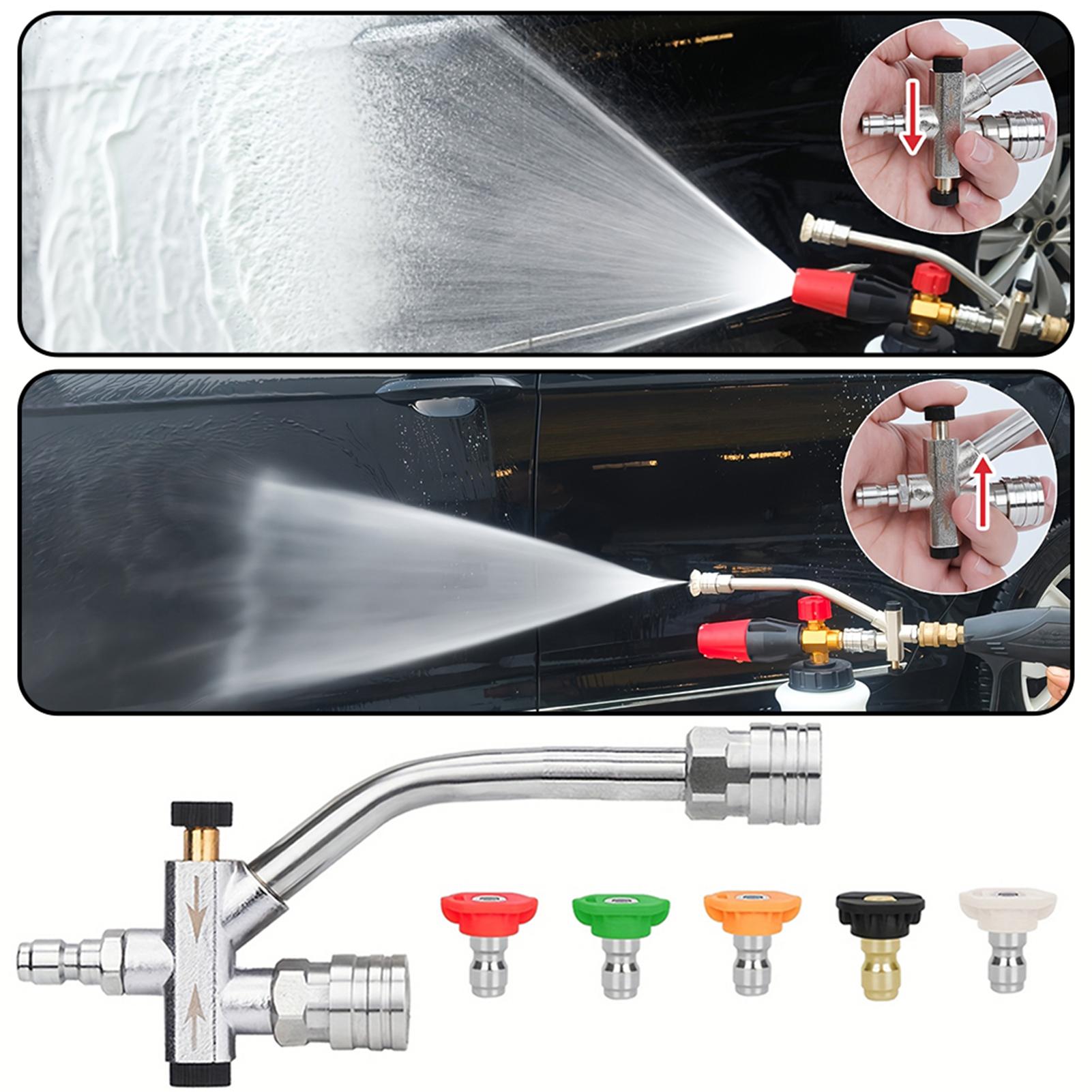 Pressure Washer Double Tip Attachment With 5pcs Pressure Washer Nozzles Multipurpose Washer Extension Rod Kit For Home Cleaning China Mainland