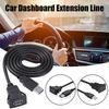 For Auto Truck Boat 1m/3.3ft Single Port USB 3.0 A Mount M/F To Female Car A Cables Dashboard Extension Flush Male USB3.0 C4C7