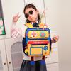 Adorable Cartoon Robot Backpack For Kids Durable Nylon School Bag Cute Design