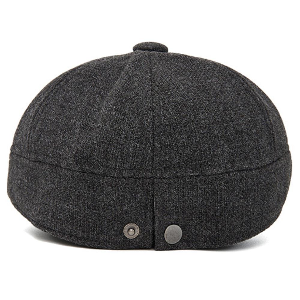 HT5030 Berets Thick Warm Winter Caps for Men Women Vintage Wool Beret Hat Male Female Adjustable Flat Cap Octagonal Beret Caps