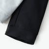 Li Ning Sports Coat Casual Fleece Lined Thermal Men's Black Stand Collar Trench Coat AFDV919-01