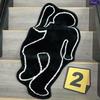 Black Creative Humanoid Area Rug Bathroom Non-slip Floor Mat Exquisite Bedside Cushions Bedroom Living Room Decoration