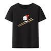 Sushi Ski Funny Graphic Tshirts Christmas Festivals Top Tee Camisetas Men Clothing Comfortable Print Novelty T Shirts for Mens