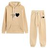 Autumn Winter Hoodies Two Piece Sets Tracksuit Women Oversized Pullovers Sweatshirts Casual Long Pants Sports Suit