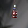 Zodiac Purple Sandalwood Pendant Keychain with Phone Lanyard - Rat, Tiger, Rabbit, Dragon, Monkey, Pig