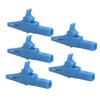 5pcs J.60039 Safety Test Clips Multifunction Safety Type Test Clamp with 4mm Socket for Electronic InstrumentsBlue
