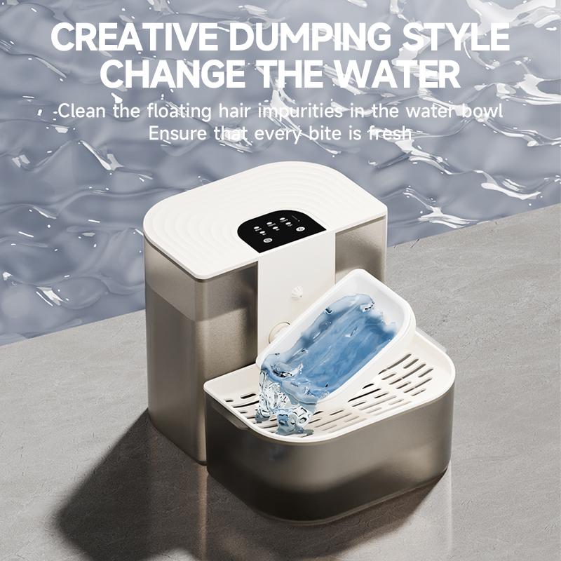 4.5L Smart Dump Pet Water Dispenser Remote Control Automatic Wireless Water Drinker Silent Automatic Drinking Fountain 5