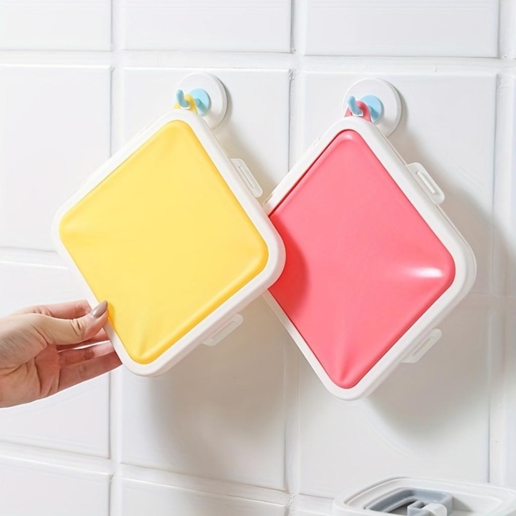 1PC Sandwich Lunch Box with Lid Plastic Portable Toaster Sandwich Box with Hanging Ring Kitchen Outdoor Large Capacity Bento