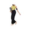 Li Ning Fitness Series Solid Color Slim Fit Straight Leg Knitted Sports Pants Women Pants Black AKLU156-3