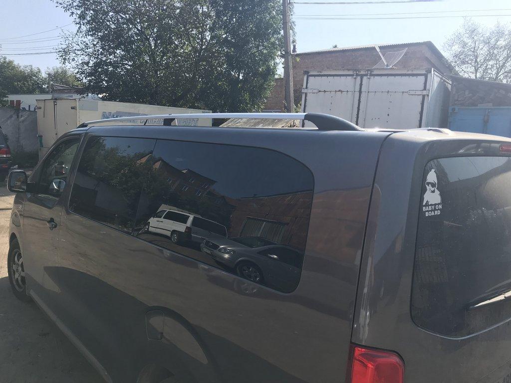 Рейлинги Хром Длинная база, металлическая ножка для Citroen Jumpy/Dispatch 2017- гг