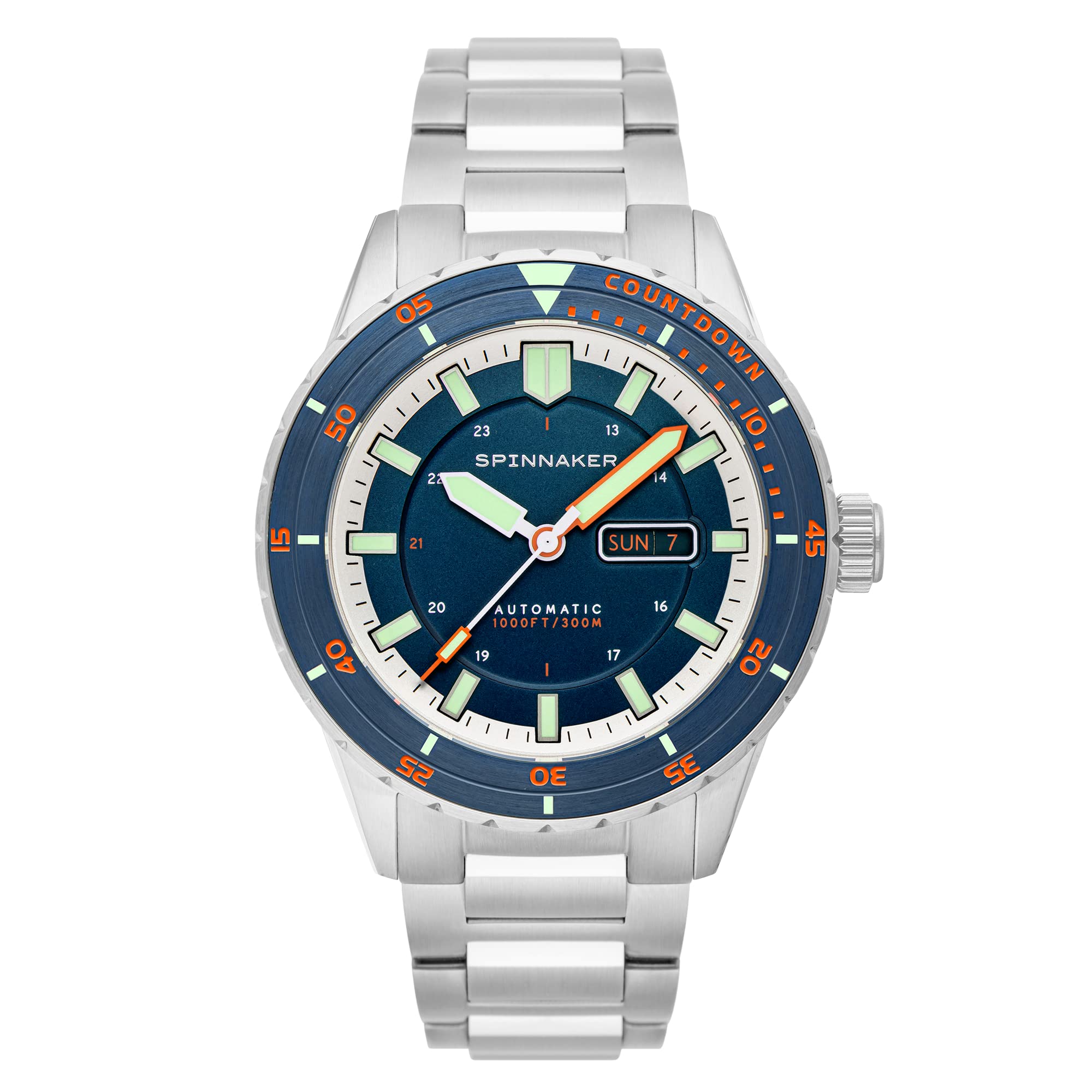 

Hass Watch Automatic 30 ATM Water Resistant Sapphire Crystal Navy Dial [SPINNAKER] SP-5099-44 Men s [Authentic]