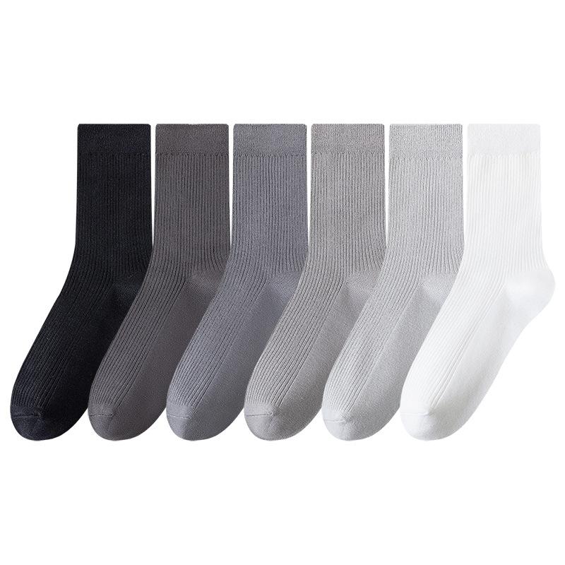 Herren Frühling und Herbst Neue Freizeit Business Einfarbig Deodorant Weidensocken