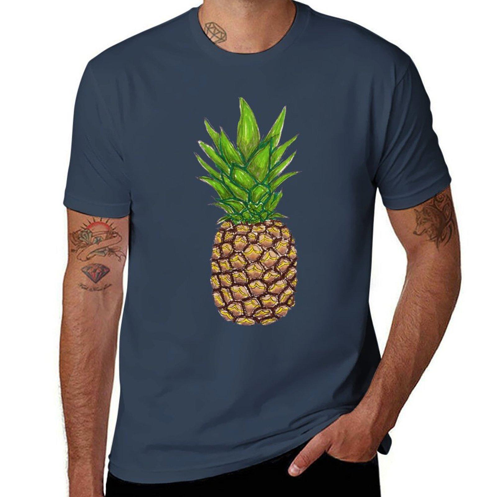 Pineapple Tshirt Breathable Gym Short Sleeve Tshirt S