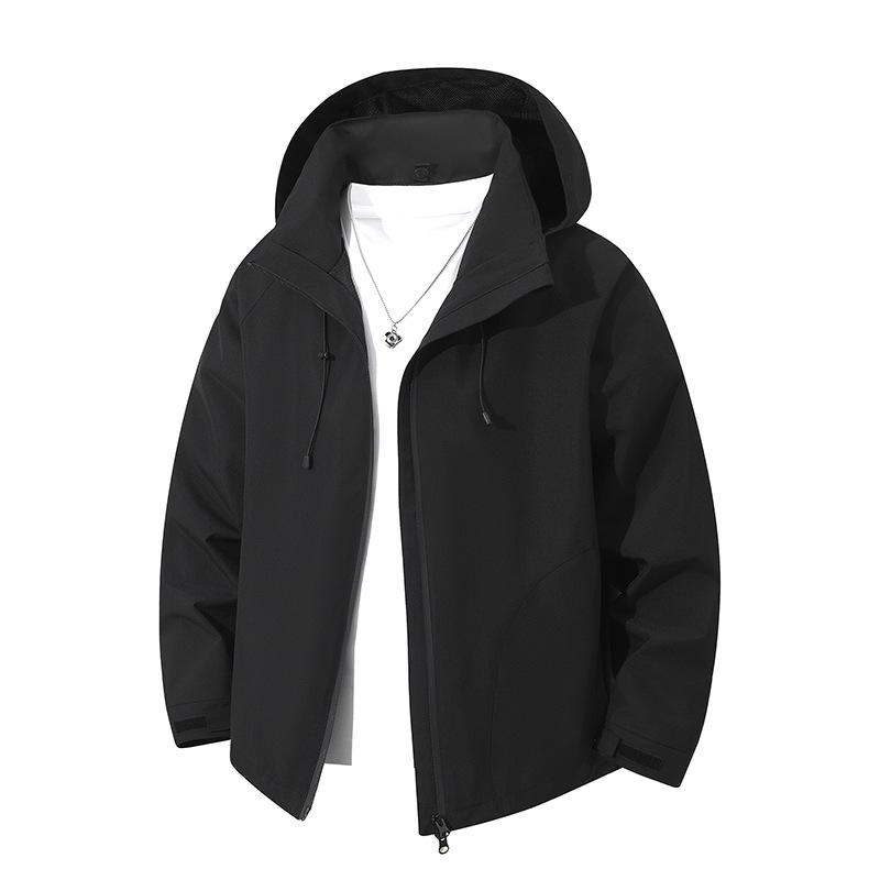 Men's Hooded Casual Windbreaker Jacket: Trendy Unisex Spring/Autumn Outerwear Coat