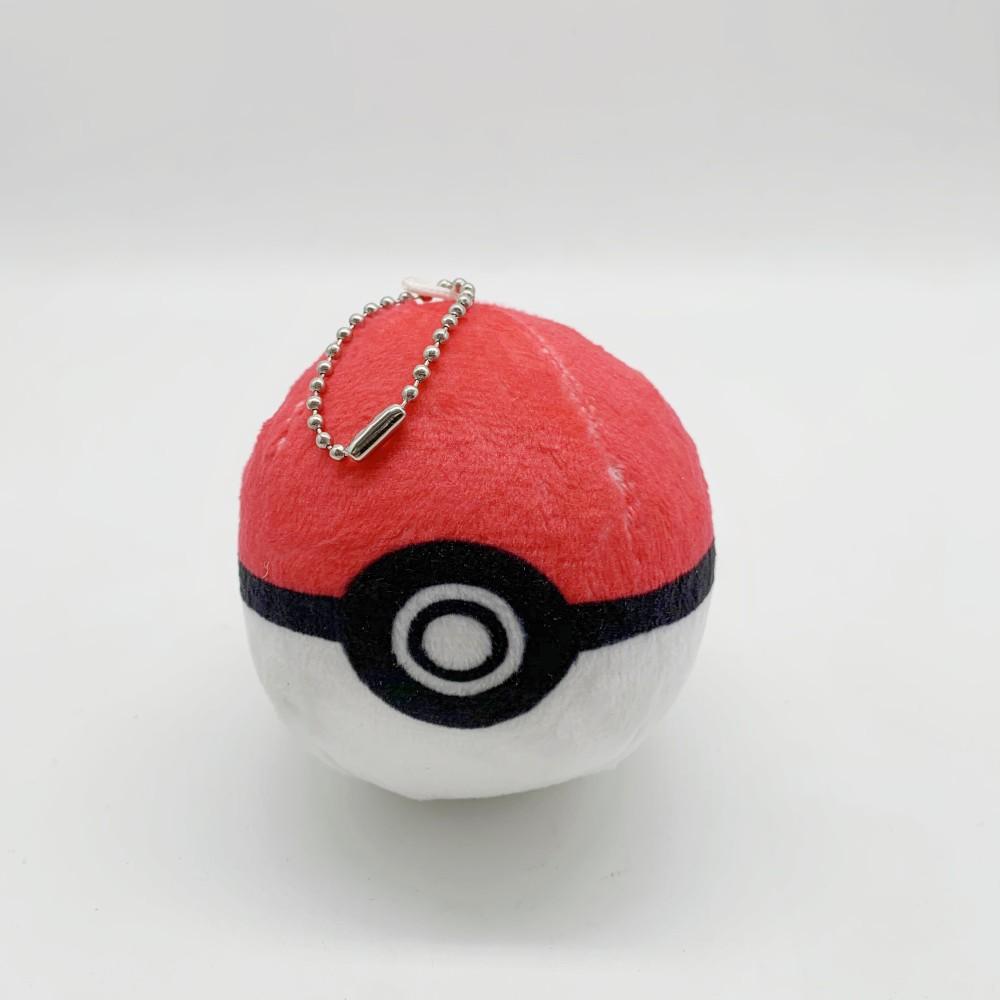 1Pcs Pokemon Poke Ball Stuffed Plush Plaything Keychain 8cm Pokeball Peluche Model Doll Keychain High Quality Fidget