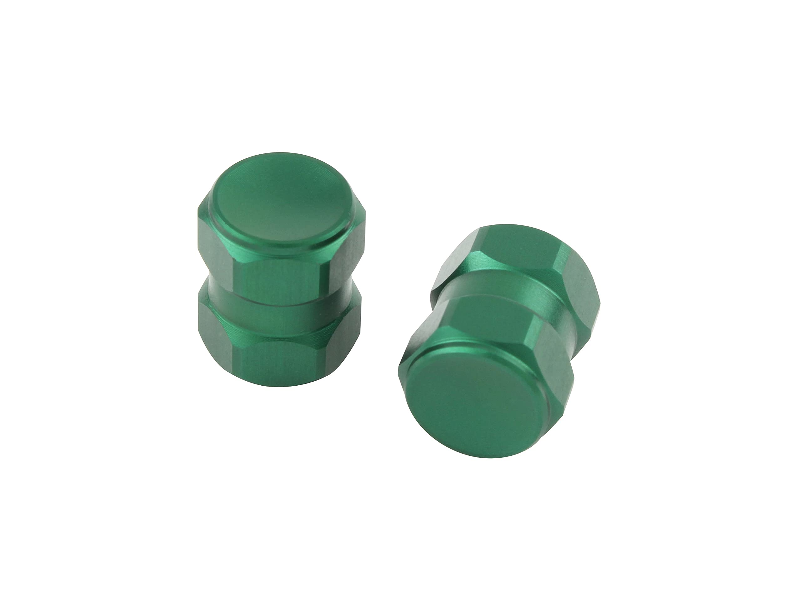 

POSH 000800-08 Motorcycle Accessories HEX2 Air Valve Cap, 2 Pieces, Dark Green зелёный
