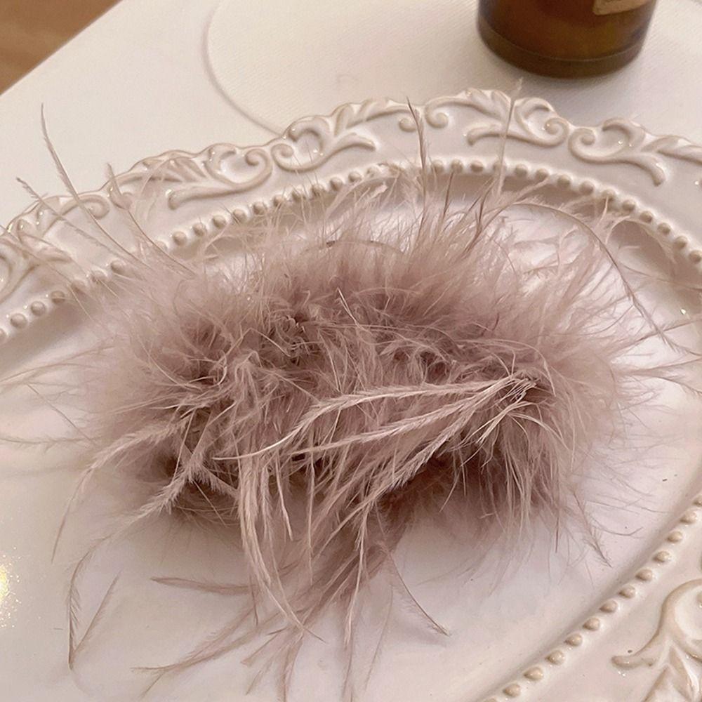 Headwear Party Headwear Women Hair Clips Feather Hairpins Korean Hair Accessories Feather Hair Claw