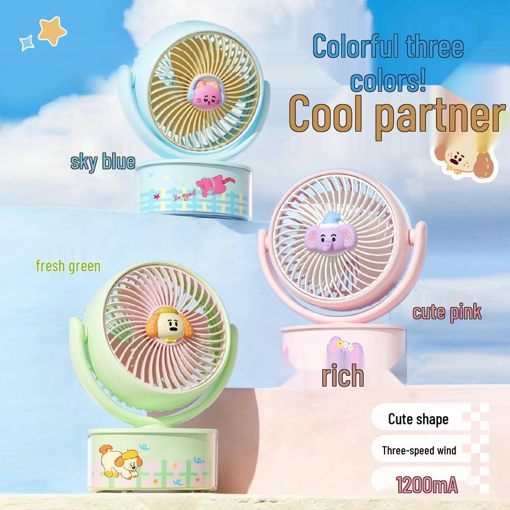 2026 Portable USB Rechargeable Desktop Fan for Home & Office Factory/Wholesale/Export