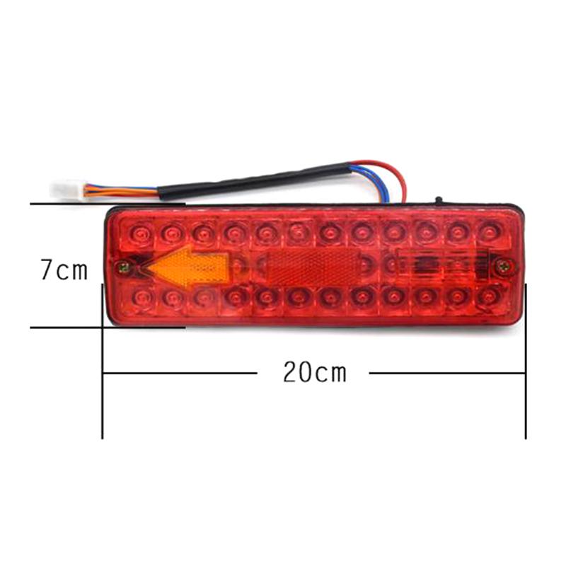 12V DC Led Πίσω Φανάρι Ουράς Φρένου Φλας Όπισθεν Για Ηλεκτρικό Τρίκυκλο