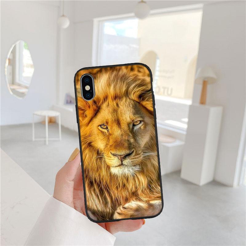 IX1 Animal Tiger Lion Phone Case for Samsung A56 A26 A36 A8 A9 A02 A02S A03S A10 10S A20 A20S A30 A30S A40S A50 A50S A70
