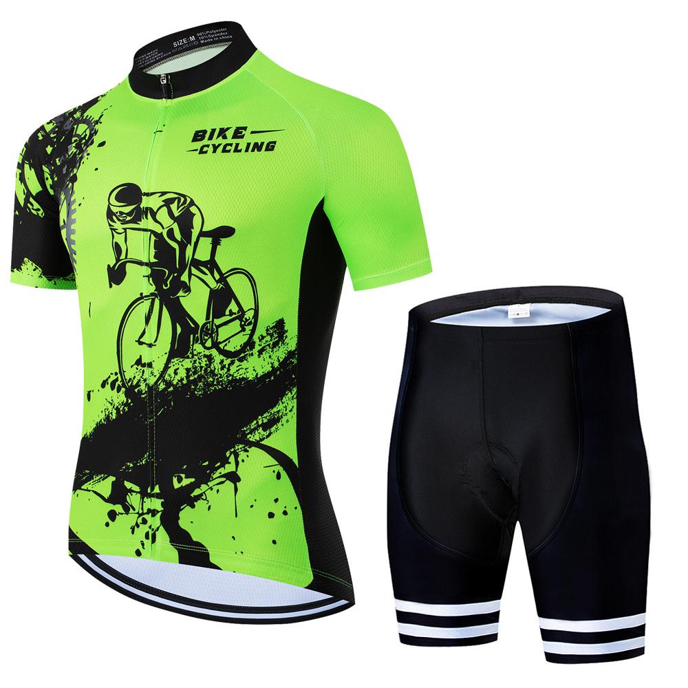 Pro Cycling Jersey Set Summer Short Sleeve Men's MTB Bike Cycling Clothing Maillot Ropa Ciclismo Uniform Suit Summer 2026 Breathable Cycling Suit Set