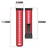 22mm Magnetic Buckle Dual Color Silicone Strap for Coros Pace 4/3/Apex 4 42mm/Apex 2 Pro/Apex Pro/Apex 46mm Quick Release Watch Band