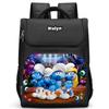 Smurf Anime Backpack Student Schoolbag Computer Bag