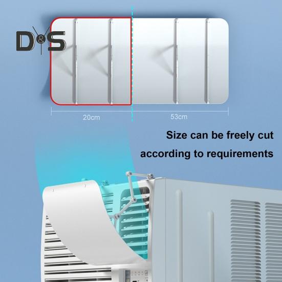 Air Conditioning Baffle Deflector Adjustable Simple Installation Universal Window Air Conditioners Windshield Anti-Wind Baffles Wind Guide