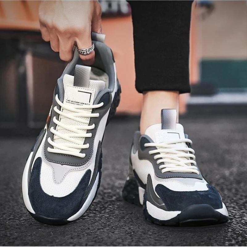 Men's Sneakers  New Luxury  Men Shoes Outdoor Fashion Casual Running Shoes Breathable Chunky Sneakers Tenis Hombres
