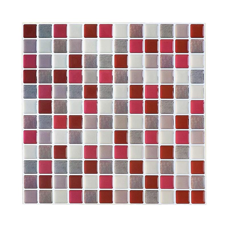 Marble Splicing Irregular Self-Adhesive Waterproof PVC Wall Sticker for Kitchen & Bathroom Decor