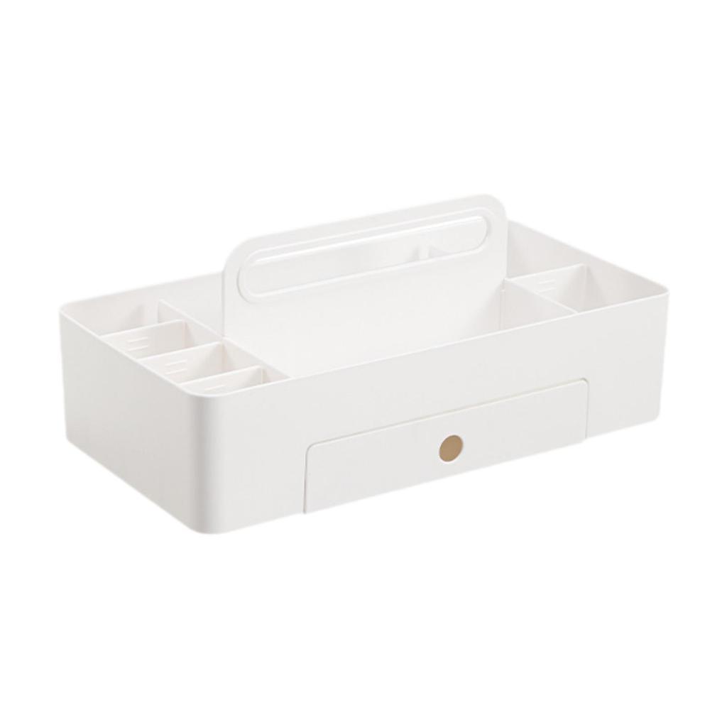Tragbare Box 8 Fächer Kosmetikhalter Bürobedarf Arbeitsplatte Make-up Schreibtisch Badezimmer Multifunktionaler Caddy Organizer