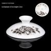 Gaiwan Teacup with Lid: White Porcelain Ceramic Tea Brewing Bowl, 7.5CM, Kung Fu Tea Set Accessory.