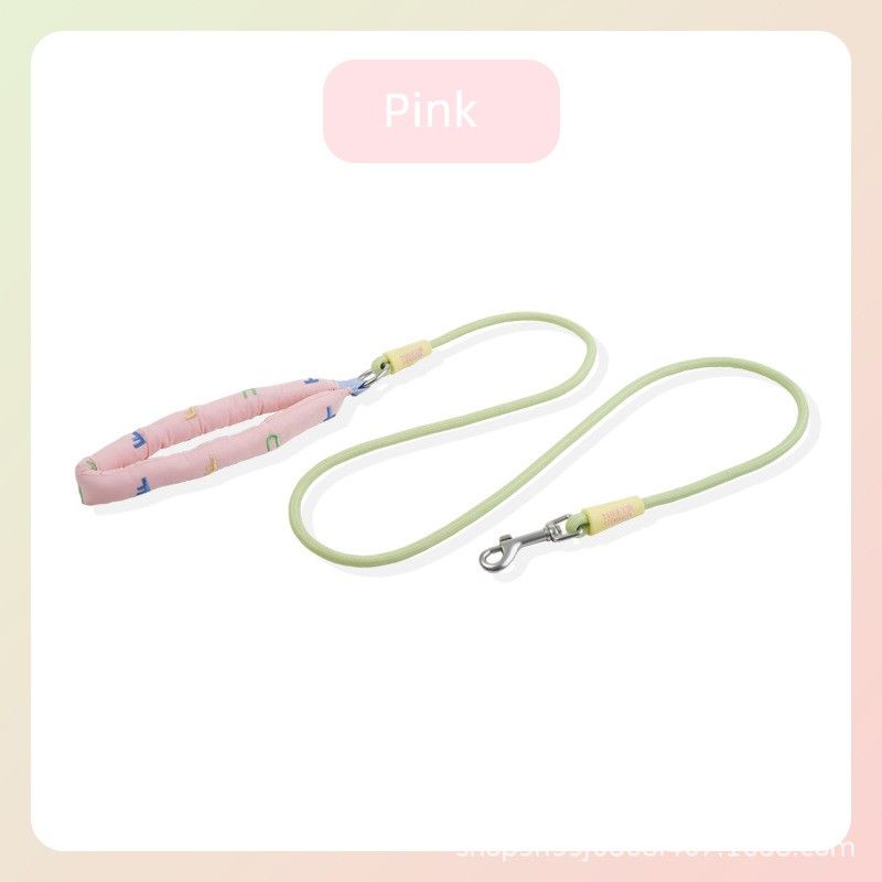 

Tuffhound Dog Hand Holding Rope Teddy Dog Leash Pet Supplies Small and Medium Dogs Dog Chain Bichon Free size 1.5 m 051-Pink