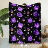 1PC Pokemon Gengar Cartoon Blankets Soft Fluffy Plush Blanket Sofa Office Quilt Throw Picnic Beach Suitable for All Seasons